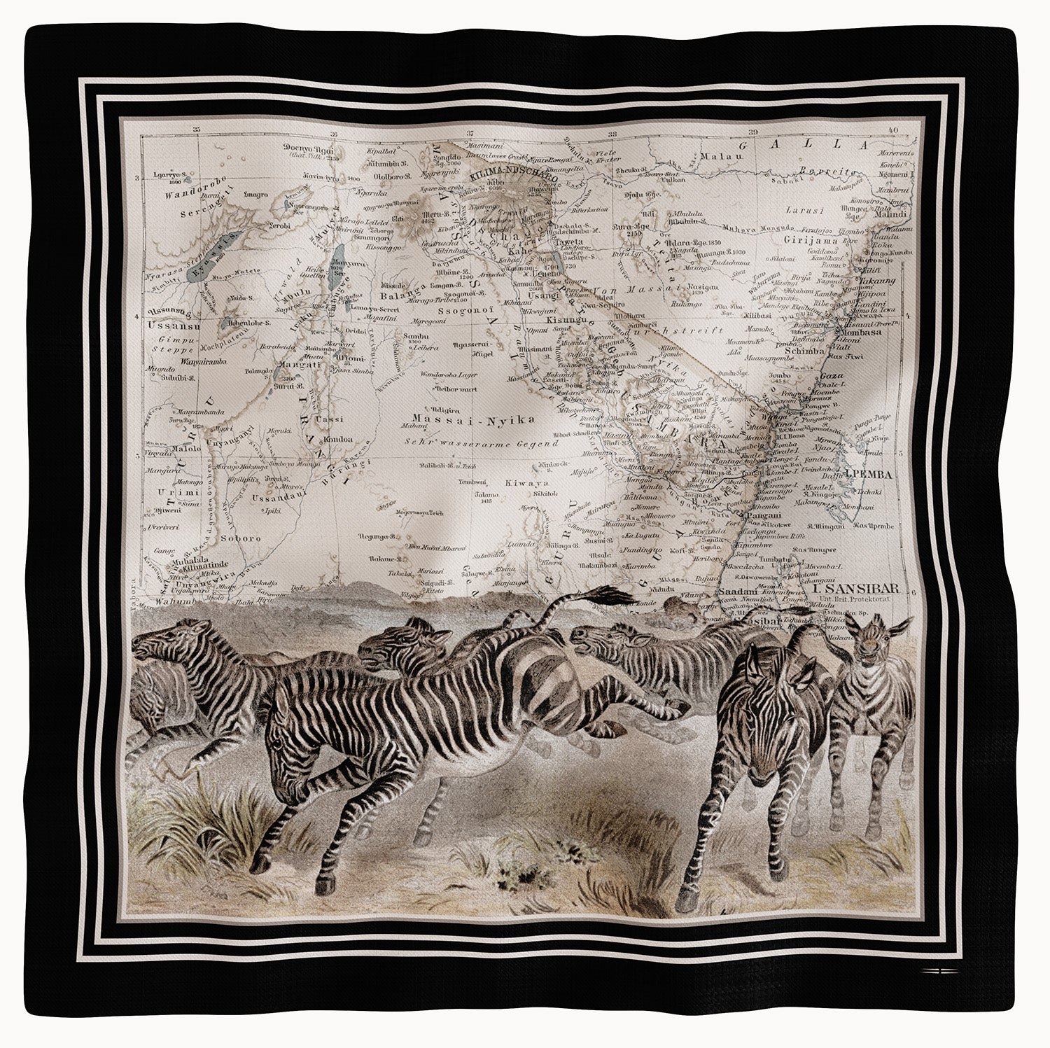 TWILL SCARF « ELEWISA »