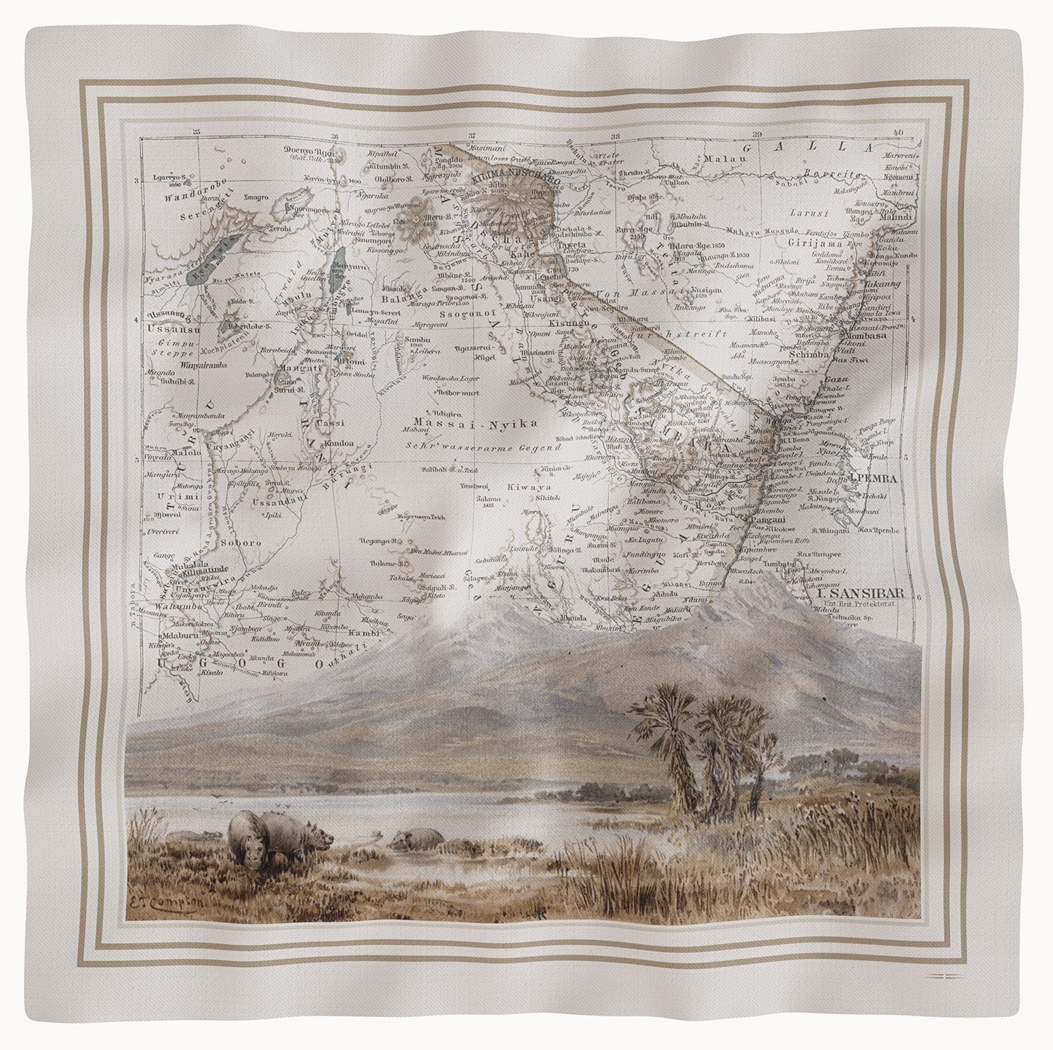 TWILL SCARF « MALAIKA »