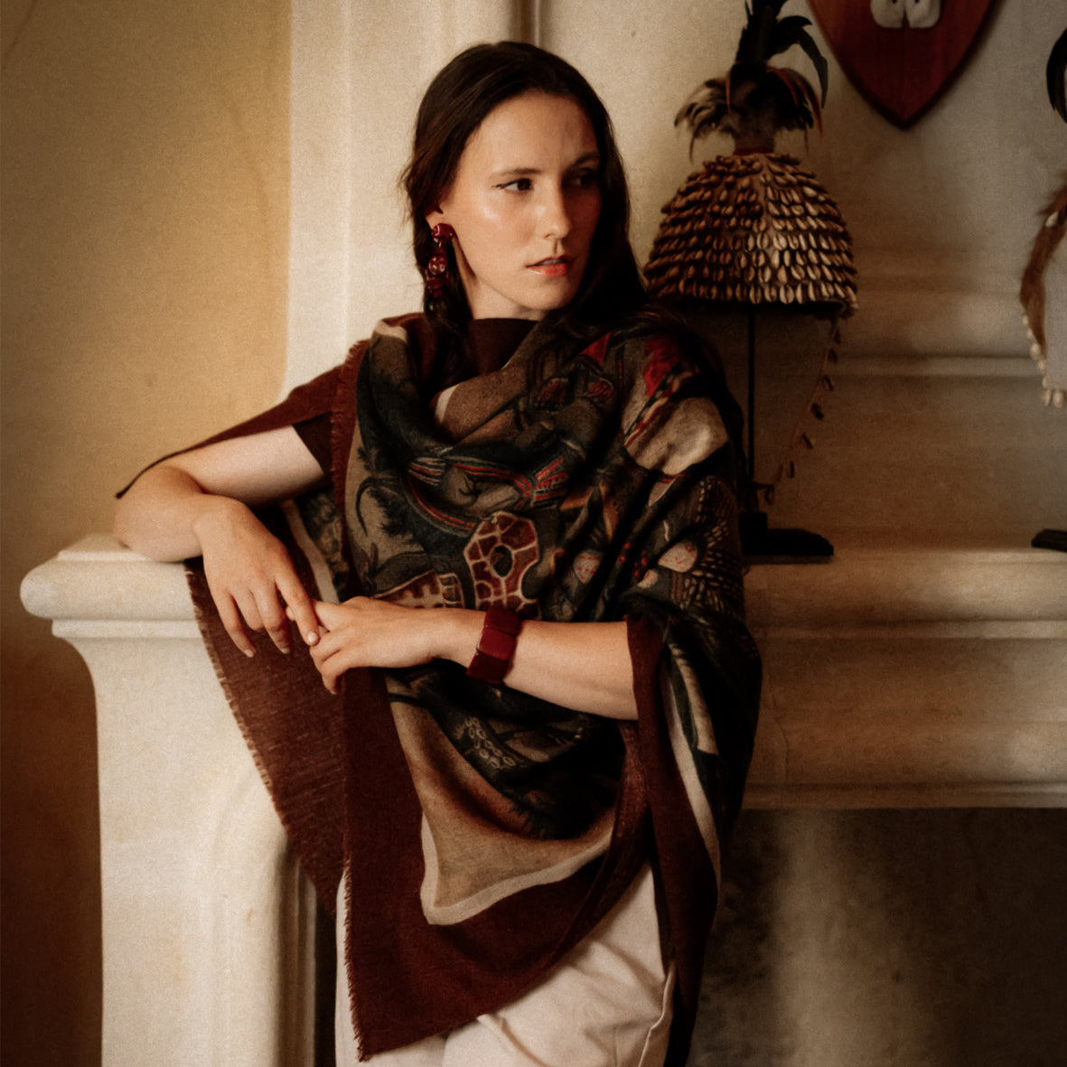 WOOLEN SHAWL « MAASAI »