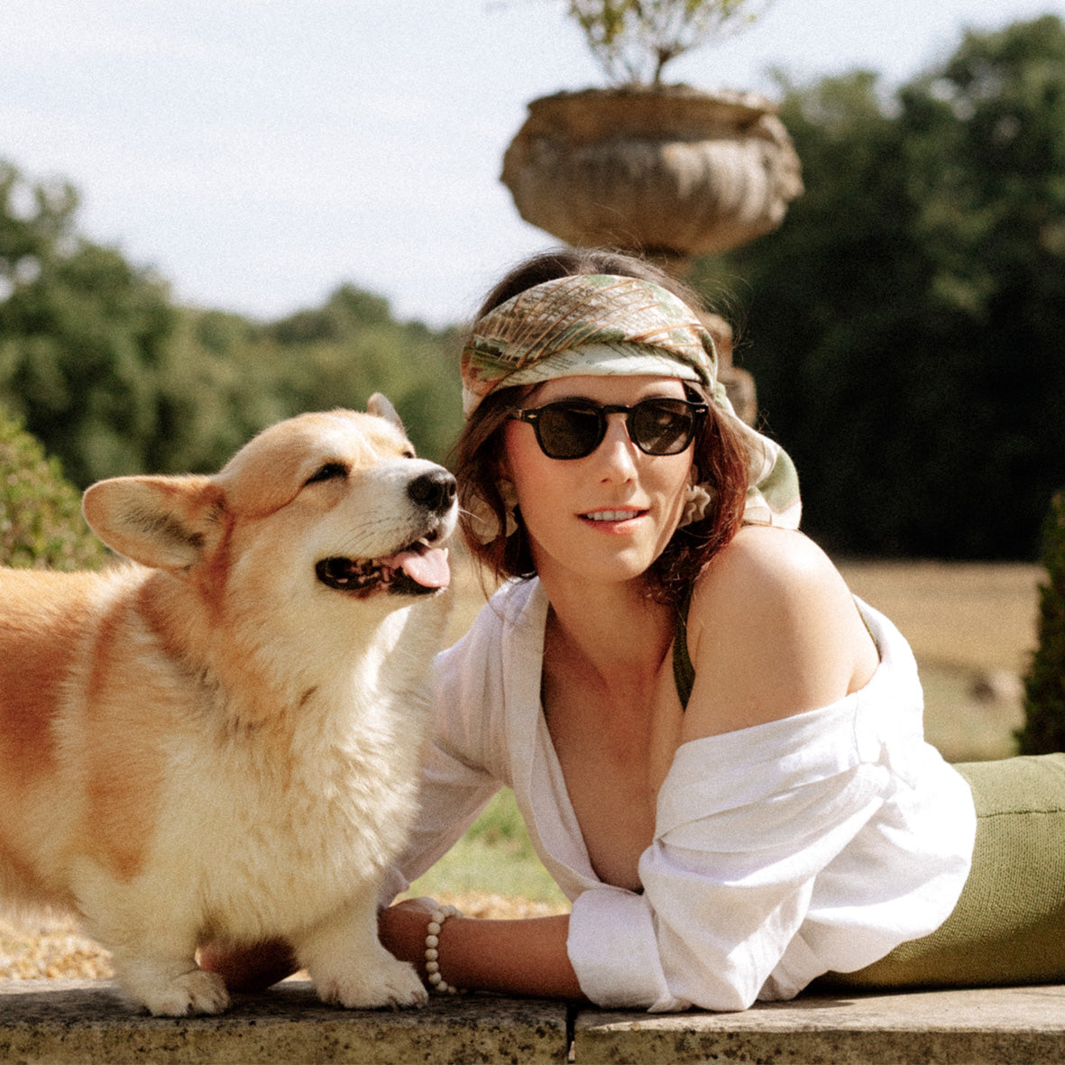 TWILL SCARF « SUNANDA »