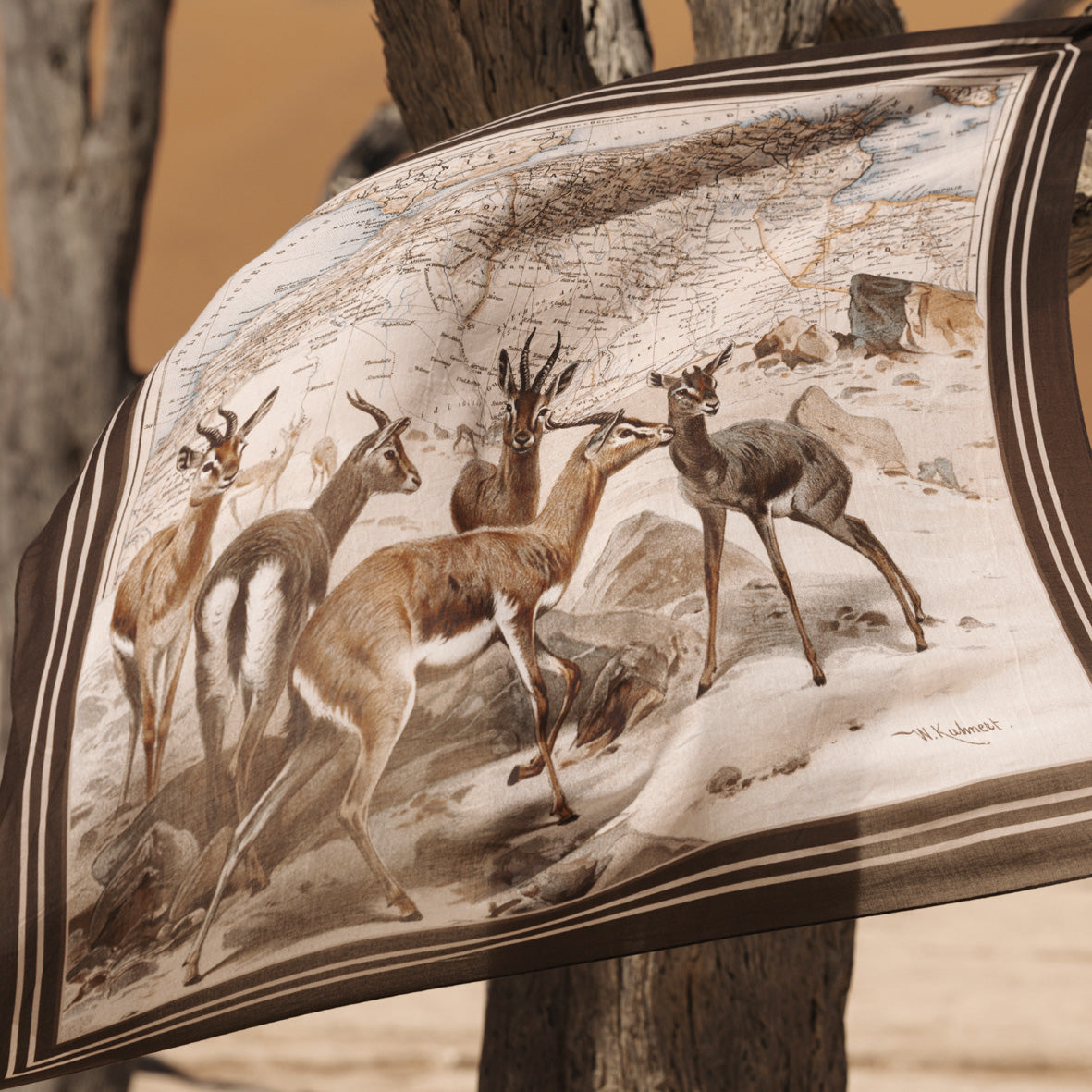 TWILL SCARF « INAYA »