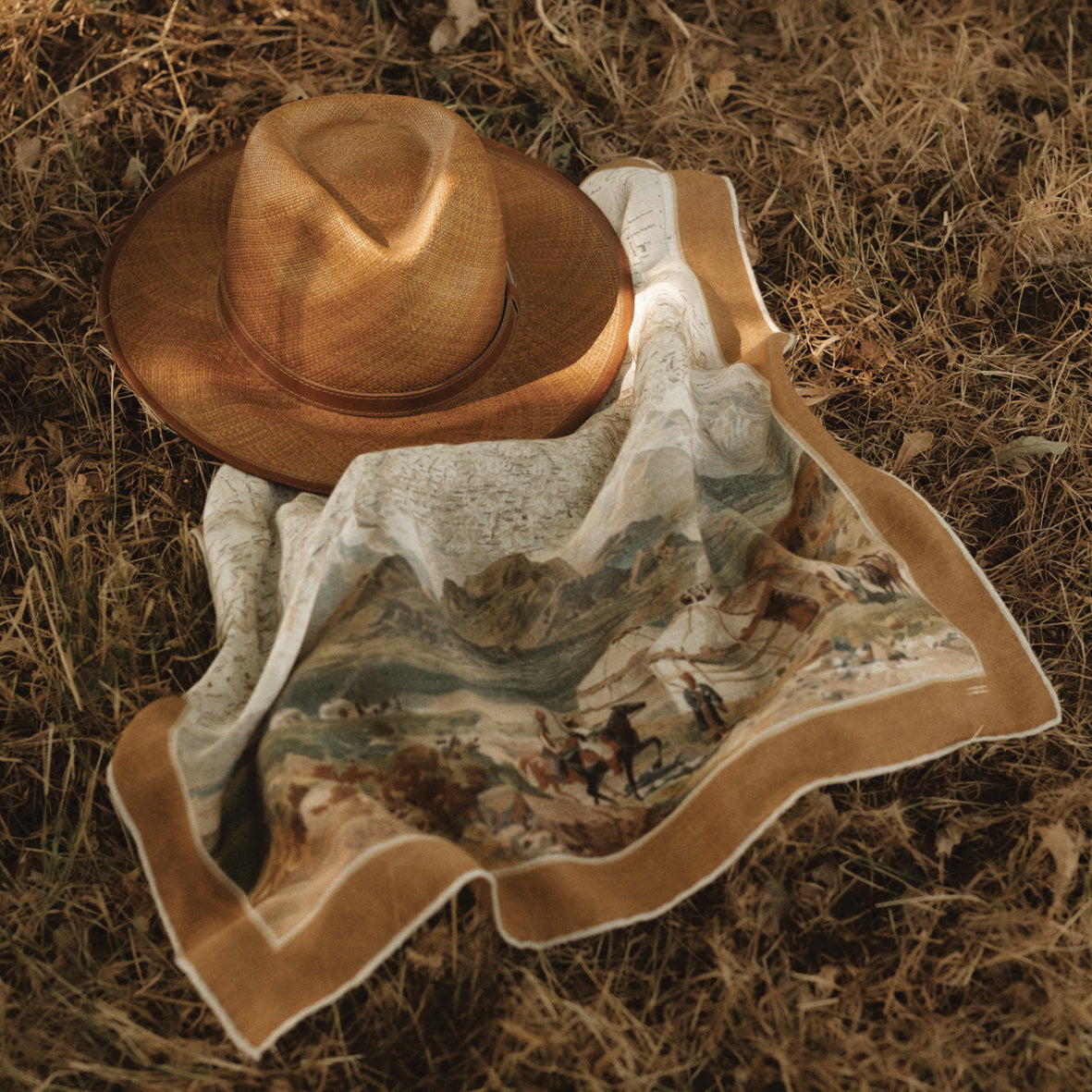 FOULARD EN CACHEMIRE & SOIE « SAGHAR »