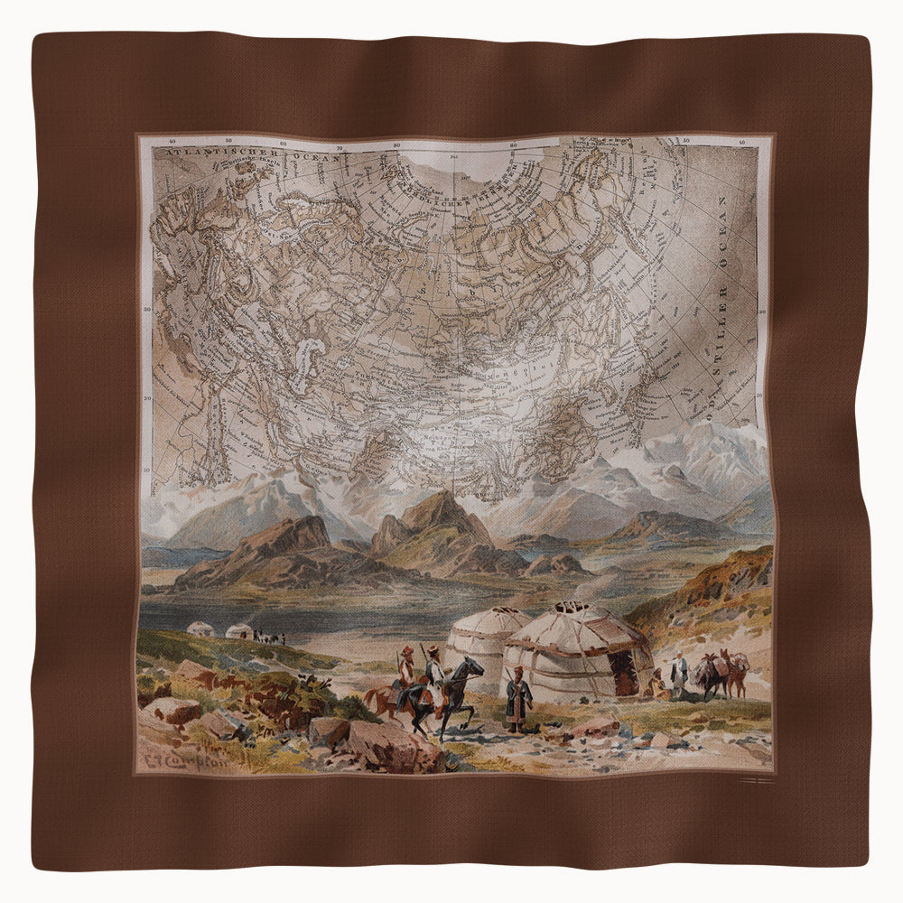 CASHMERE & SILK SHAWL « SAGHAR »