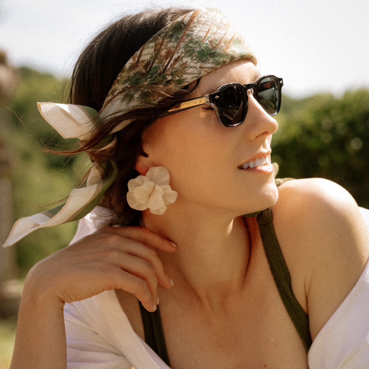 TWILL SCARF « SUNANDA »